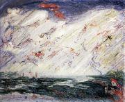 James Ensor The Ride of the Valkyries painting